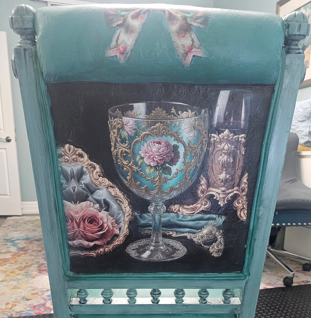 “Let Them Eat Cake” Hand-Painted Bistro Set