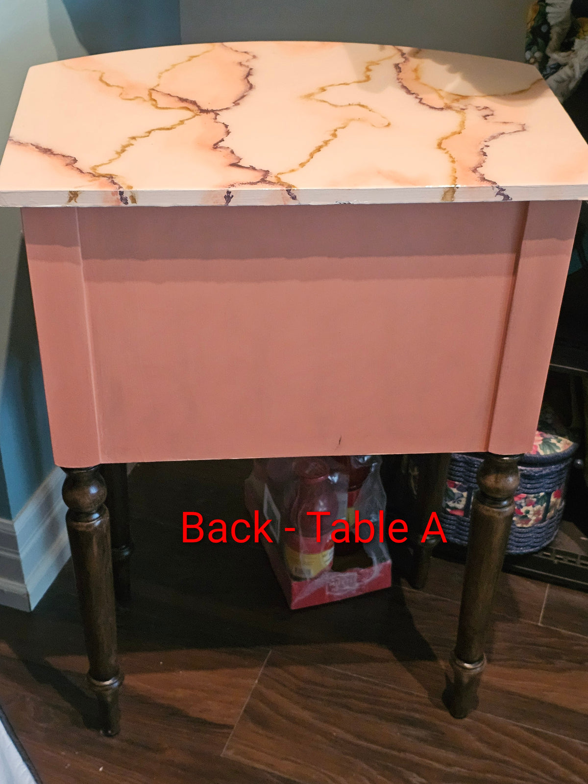 “Peachy Keen” Pair of Bedside Tables