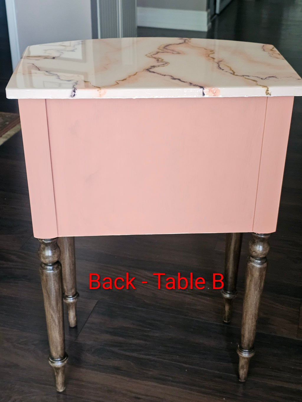 “Peachy Keen” Pair of Bedside Tables