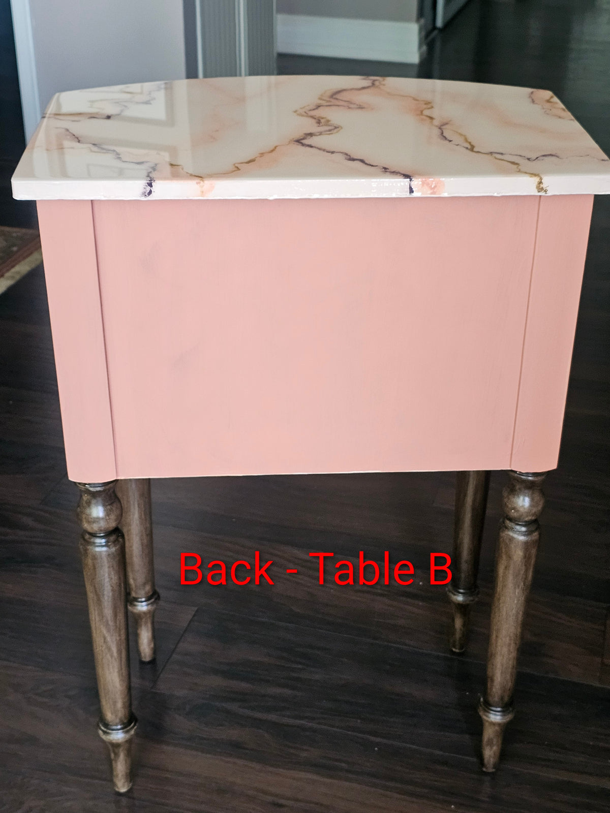“Peachy Keen” Pair of Bedside Tables