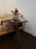 Handcrafted Sculptural Side Table