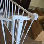 White Metal Adjustable Safety Gate / Pet Playpen Set