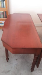 Pair of antique, solid cherry tables