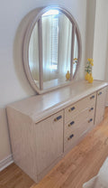 dresser and mirror
