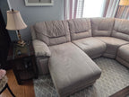Brand new suede leather Sectional couch