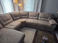 Brand new suede leather Sectional couch