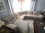 Brand new suede leather Sectional couch