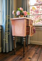 “Peachy Keen” Pair of Bedside Tables