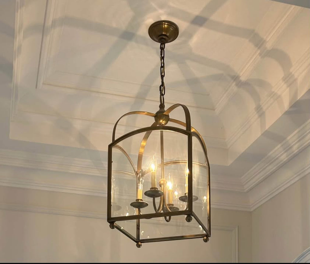 Visual Comfort Arch Top Chandelier in Burnished Brass (over $3600 + tax in stores)
