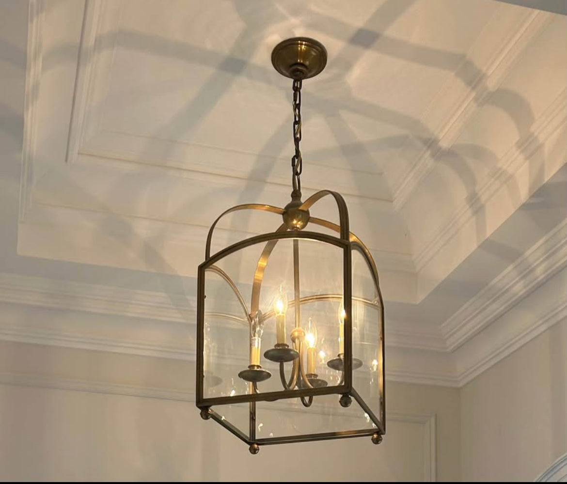 Visual Comfort Arch Top Chandelier in Burnished Brass (over $3600 + tax in stores)