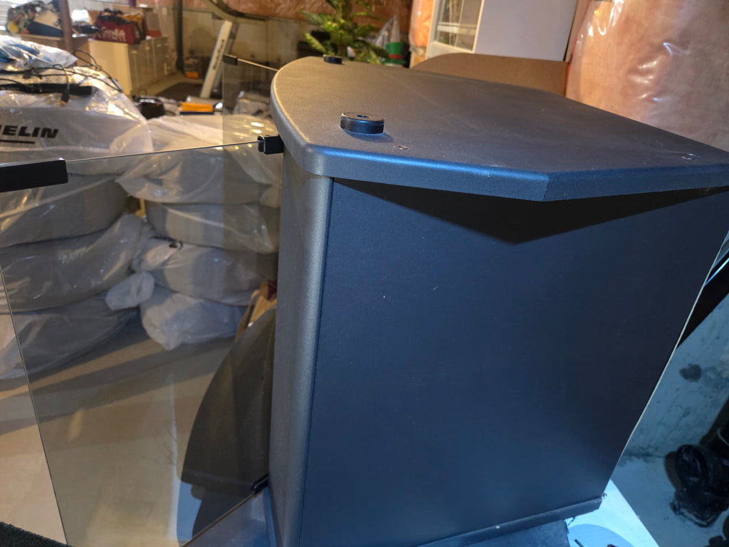 Toshiba TV Stand with Swivel Base & Glass Doors