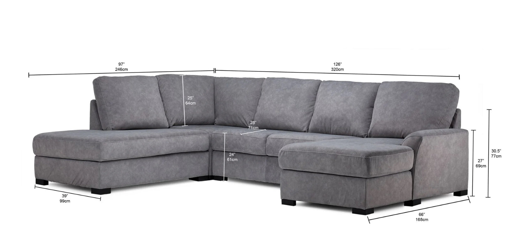 Sectional Grey Set