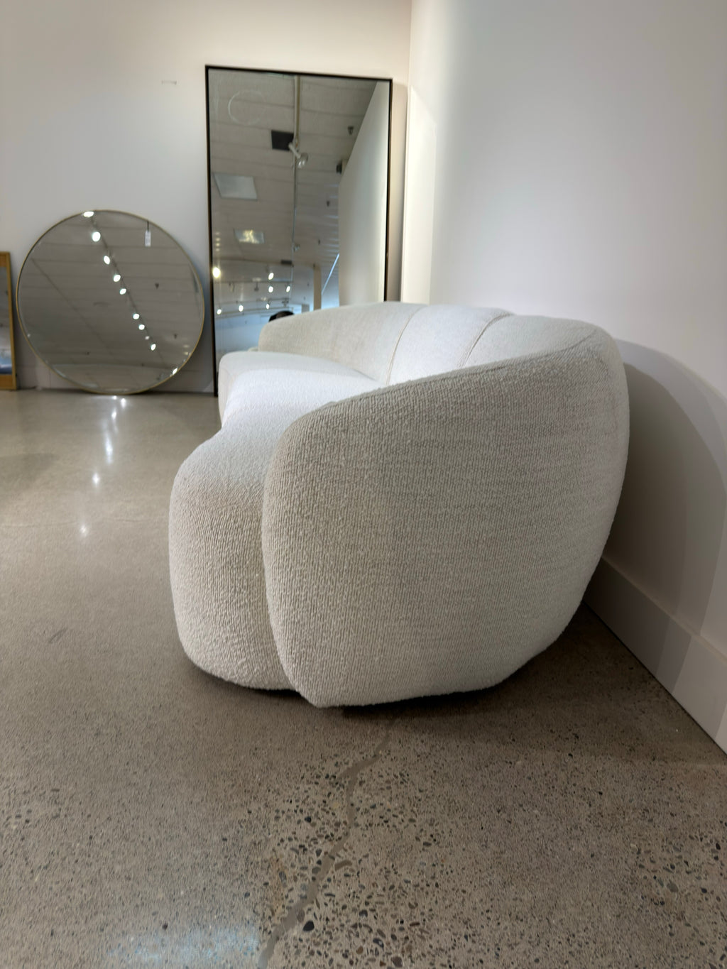 Sorena off-white bouclé modular sofa (open box)