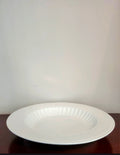 Large White Scalloped Ceramic Centrepiece Bowl