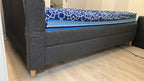 Queen size bed with 4 storage compartments