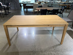 Nicolas light brown wood extendable dining table (open box)
