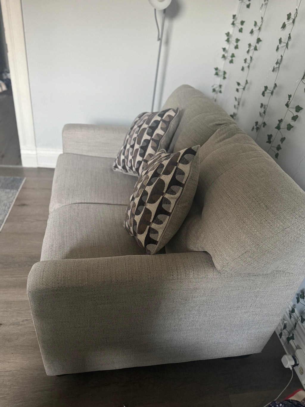 Mahoney Pebble Loveseat Sofa-Couch