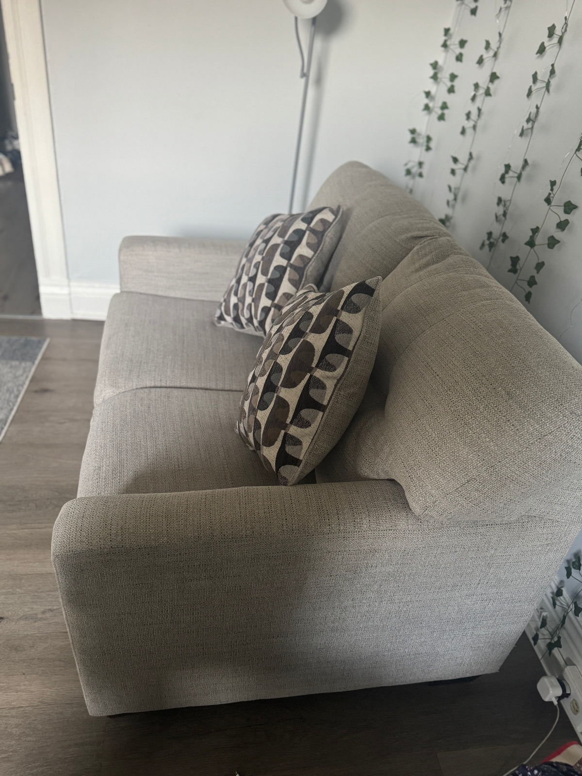 Mahoney Pebble Loveseat Sofa-Couch