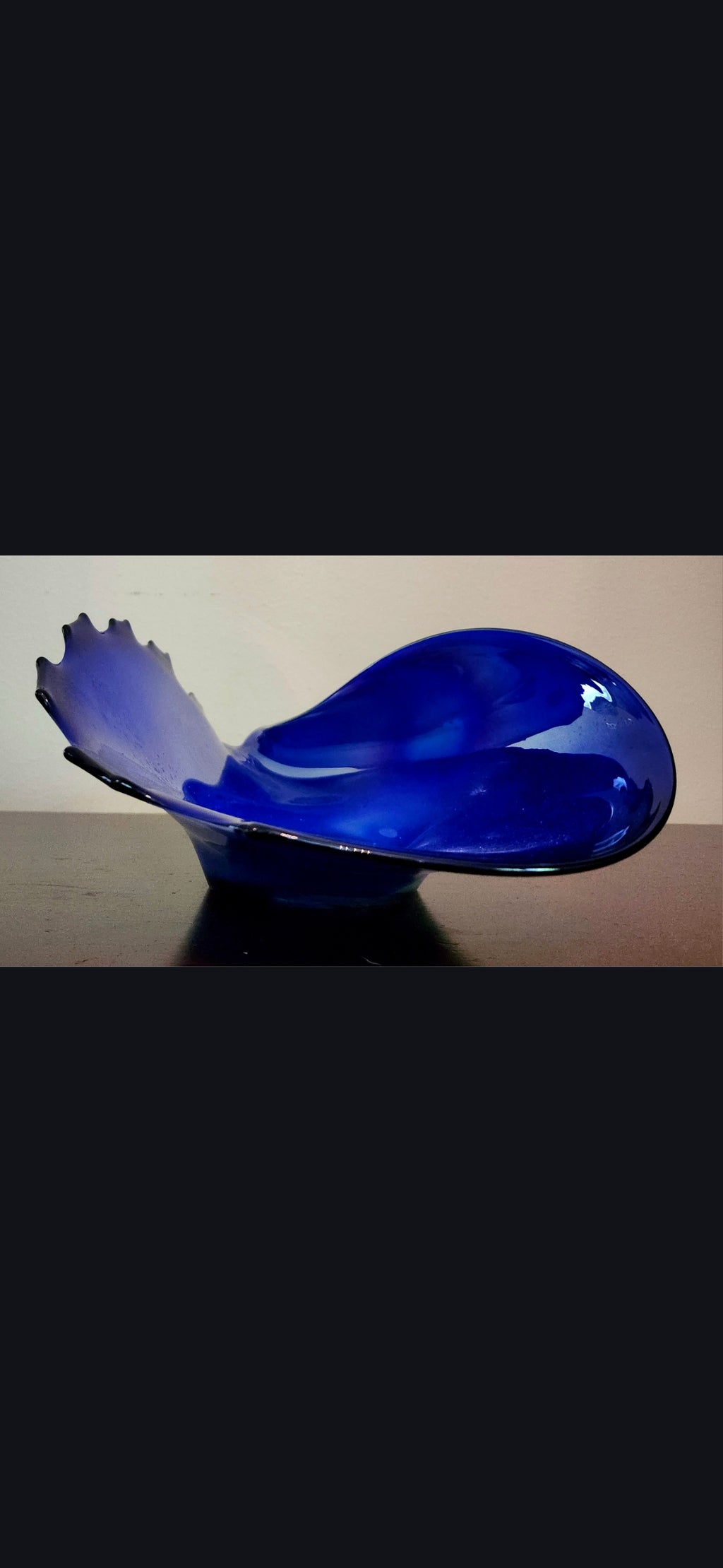 Murano glass seashell centerpiece