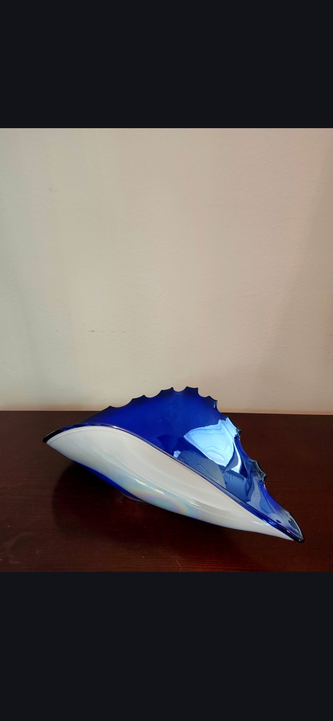 Murano glass seashell centerpiece