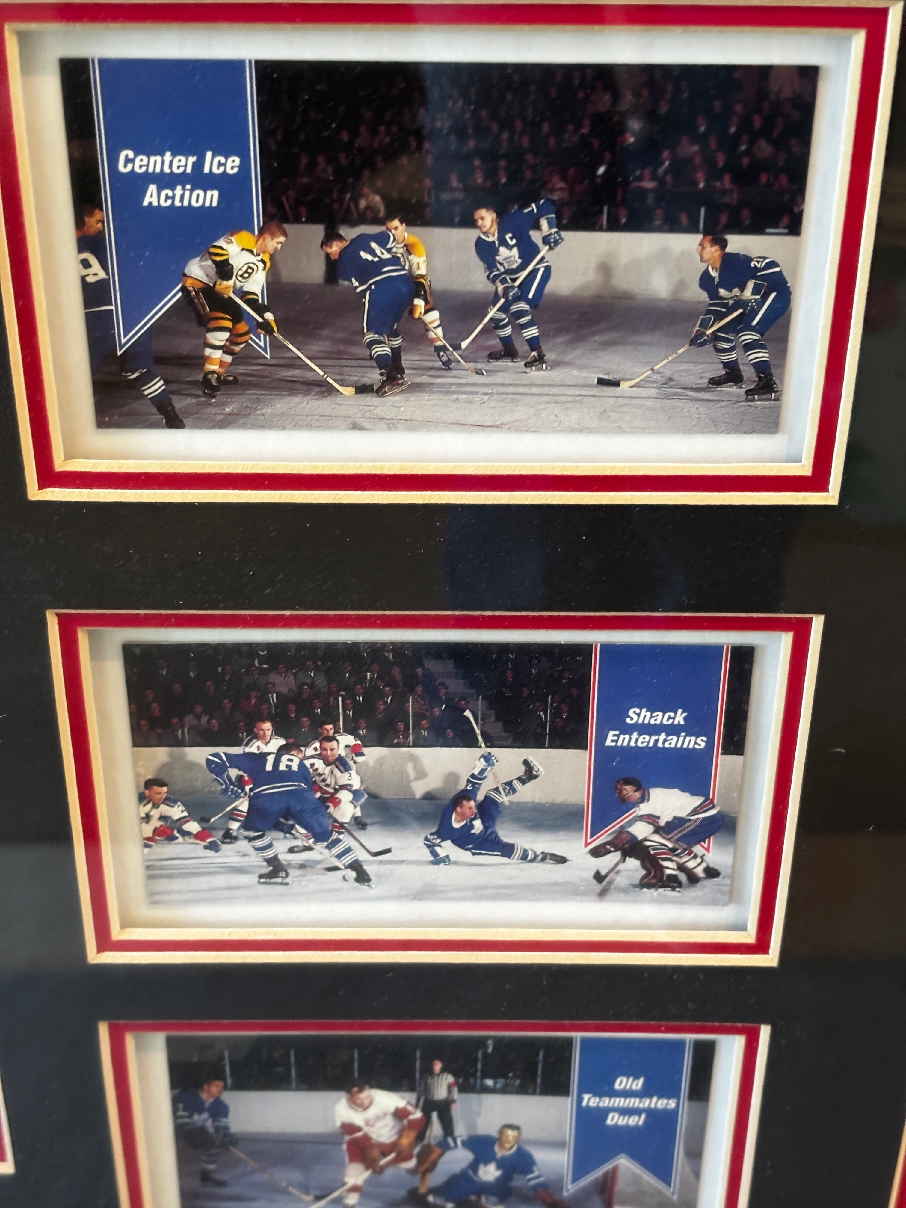 Autographed Framed Vintage Hockey Card Display – "1964 A Year to Remember" (Richard, Hull, Bucyk, Harris)