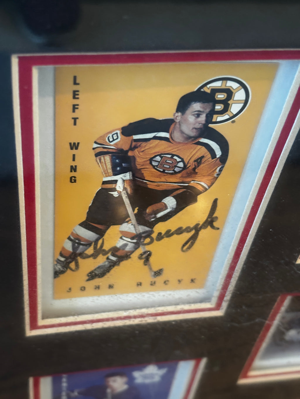 Autographed Framed Vintage Hockey Card Display – "1964 A Year to Remember" (Richard, Hull, Bucyk, Harris)