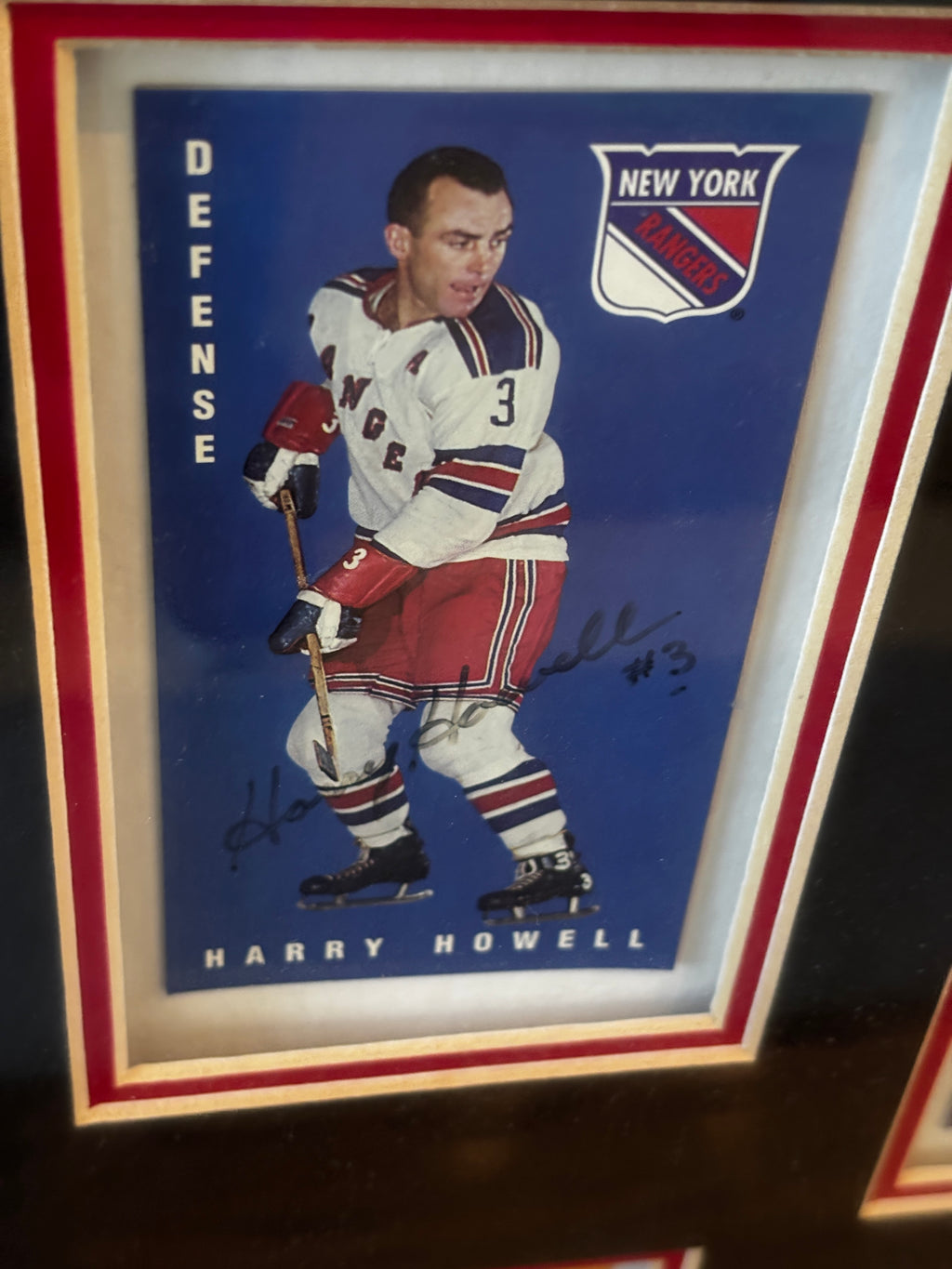Autographed Framed Vintage Hockey Card Display – "1964 A Year to Remember" (Richard, Hull, Bucyk, Harris)