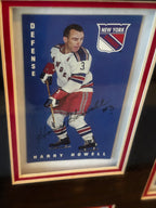 Autographed Framed Vintage Hockey Card Display – "1964 A Year to Remember" (Richard, Hull, Bucyk, Harris)