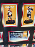 Autographed Framed Vintage Hockey Card Display – "1964 A Year to Remember" (Richard, Hull, Bucyk, Harris)