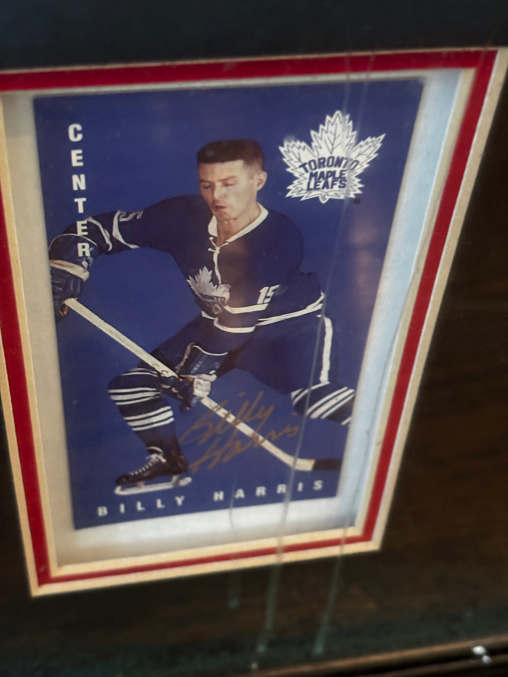 Autographed Framed Vintage Hockey Card Display – "1964 A Year to Remember" (Richard, Hull, Bucyk, Harris)