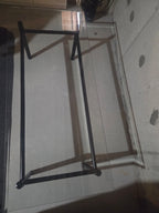 Vintage 1980s Postmodern Glass Coffee Table