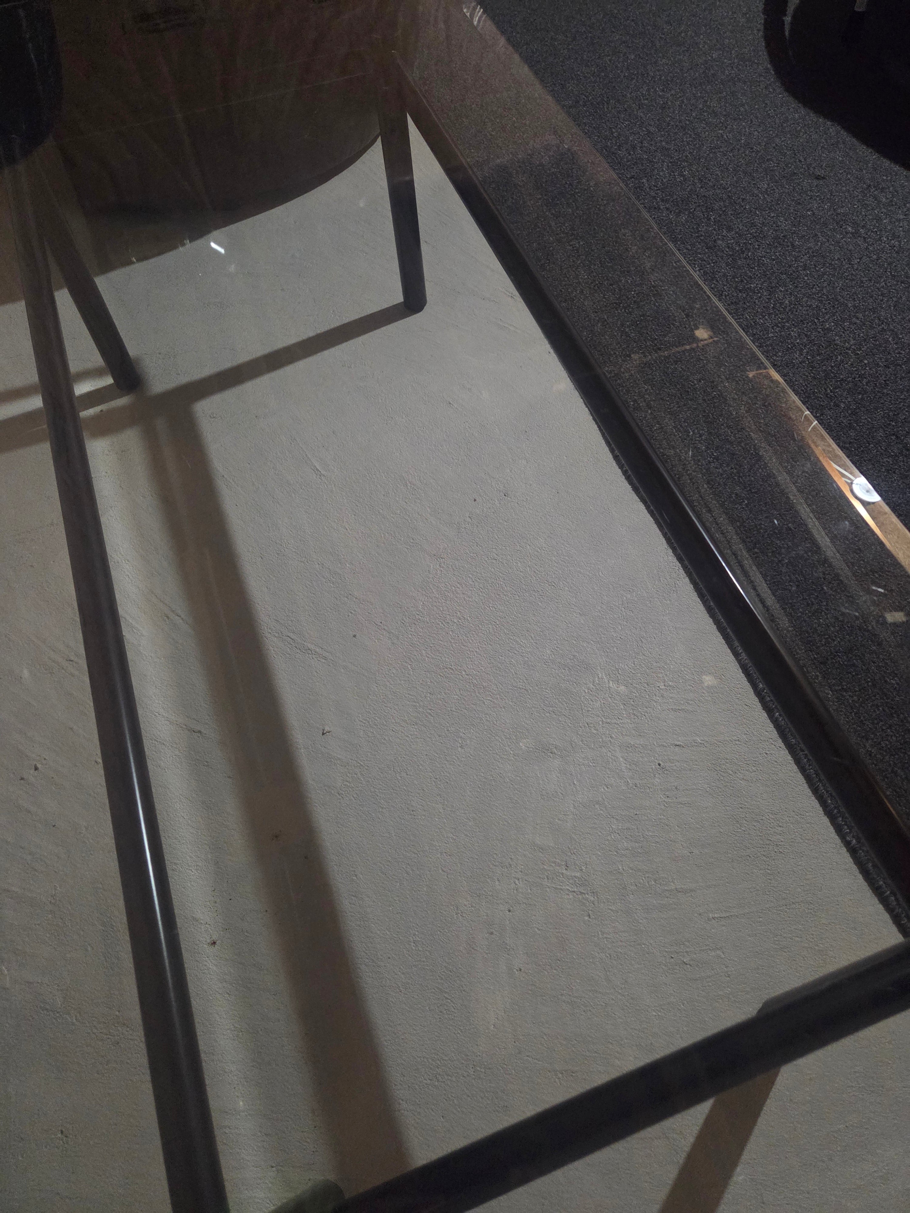 Vintage 1980s Postmodern Glass Coffee Table