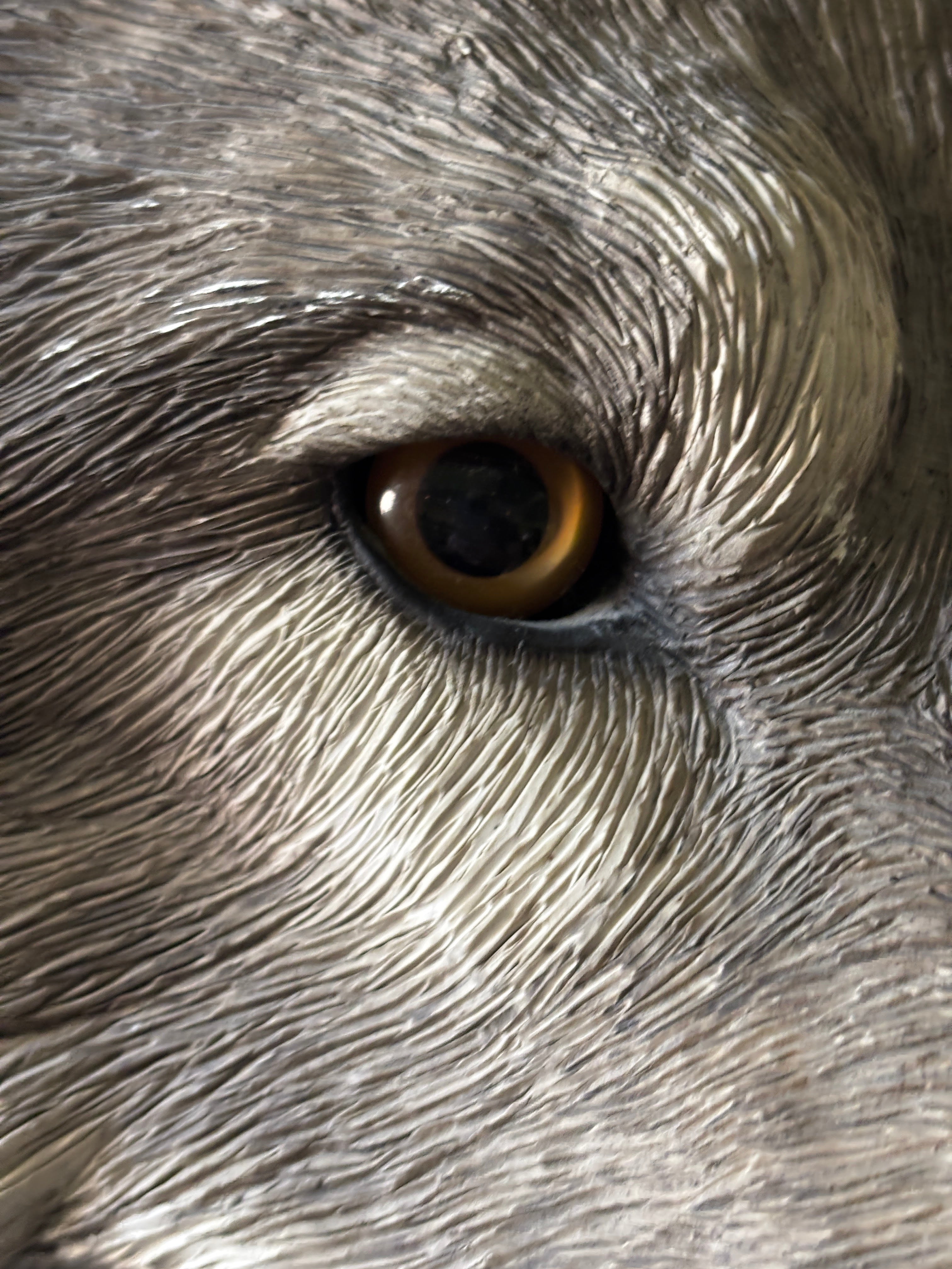 Sandicast Wolf Head Sculpture by Sandy Bruce