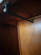 Art deco walnut two tone armoire