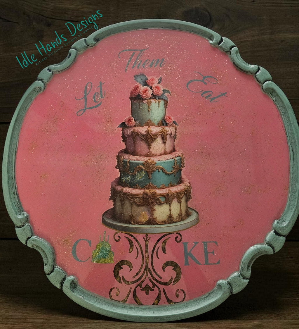 Bistro Set - "Let Them Eat Cake" Accent