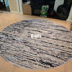 Safavieh Abstract Distressed Round Area Rug - Blue / Grey / Charcoal