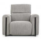 Wilnoir light grey fabric reclining accent chair (open box)