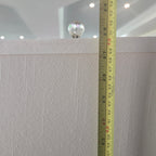 Modern Clear Glass Table Lamp with White Drum Shade