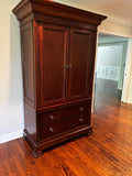 Basset Traditional Solid Wood Armoire / Media Wardrobe