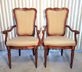 Pair of side chairs with arms