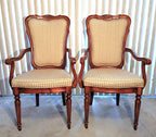 Pair of side chairs with arms