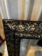 Antique 19th Century Italian Monastery Carved Mirror Frame - Gold Tone Patina