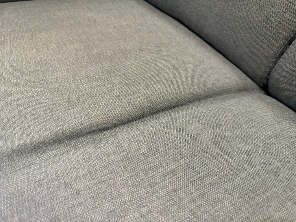 Emilia Light blue fabric reclining sectional sofa (open box)
