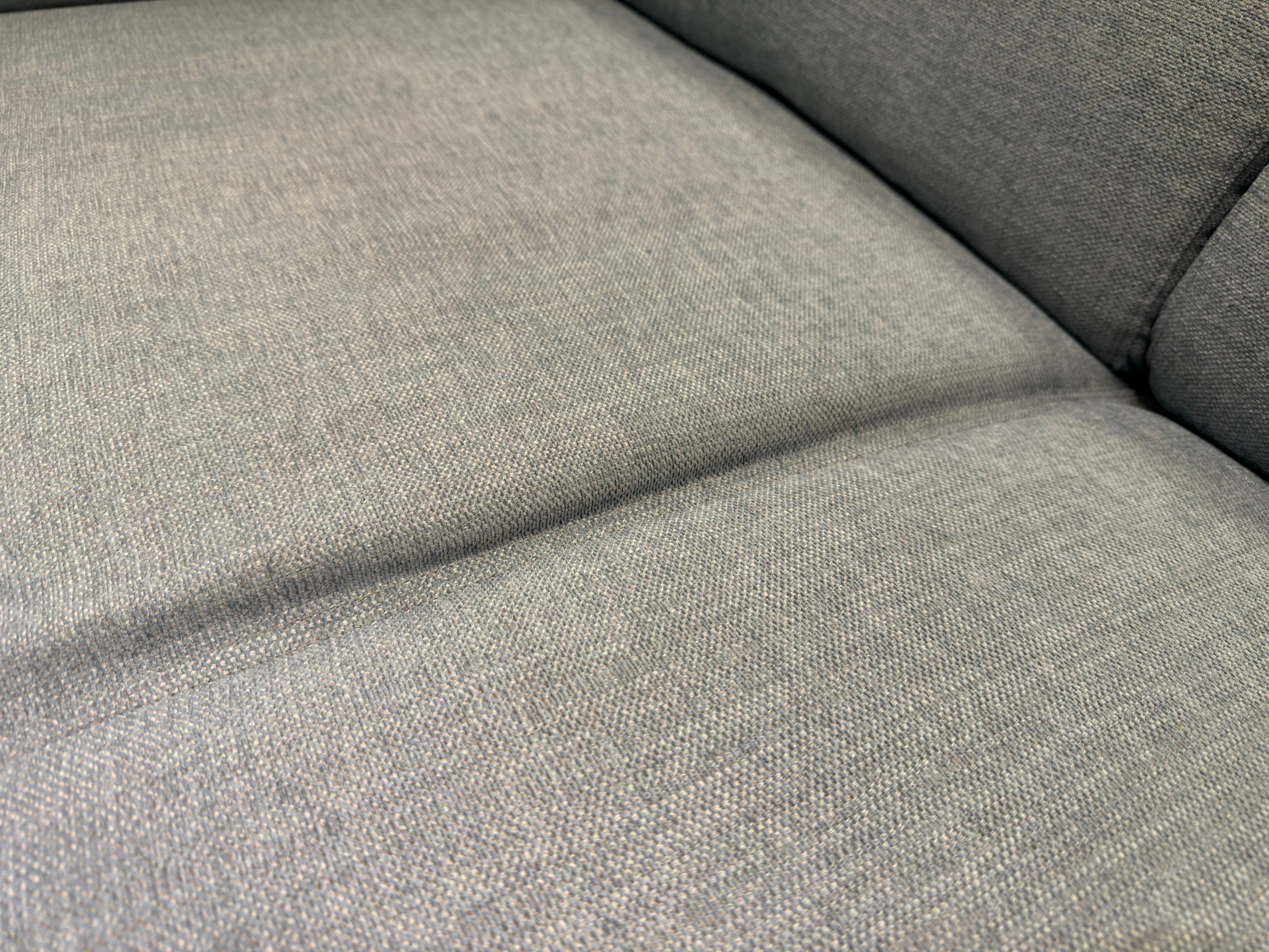 Emilia Light blue fabric reclining sectional sofa (open box)