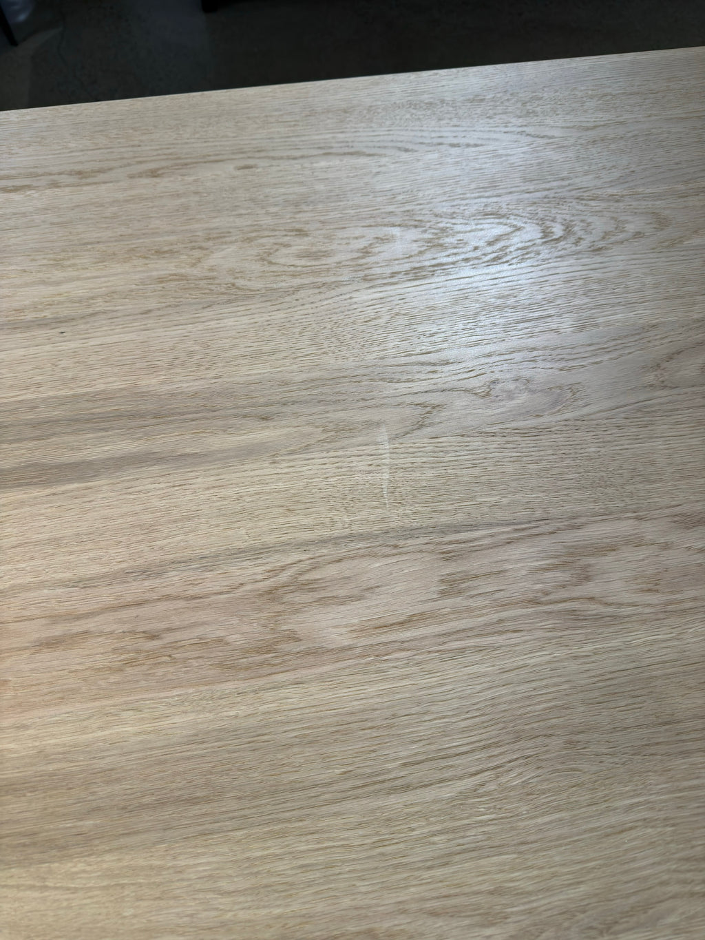 Nicolas light brown wood extendable dining table (open box)