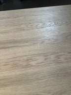 Nicolas light brown wood extendable dining table (open box)