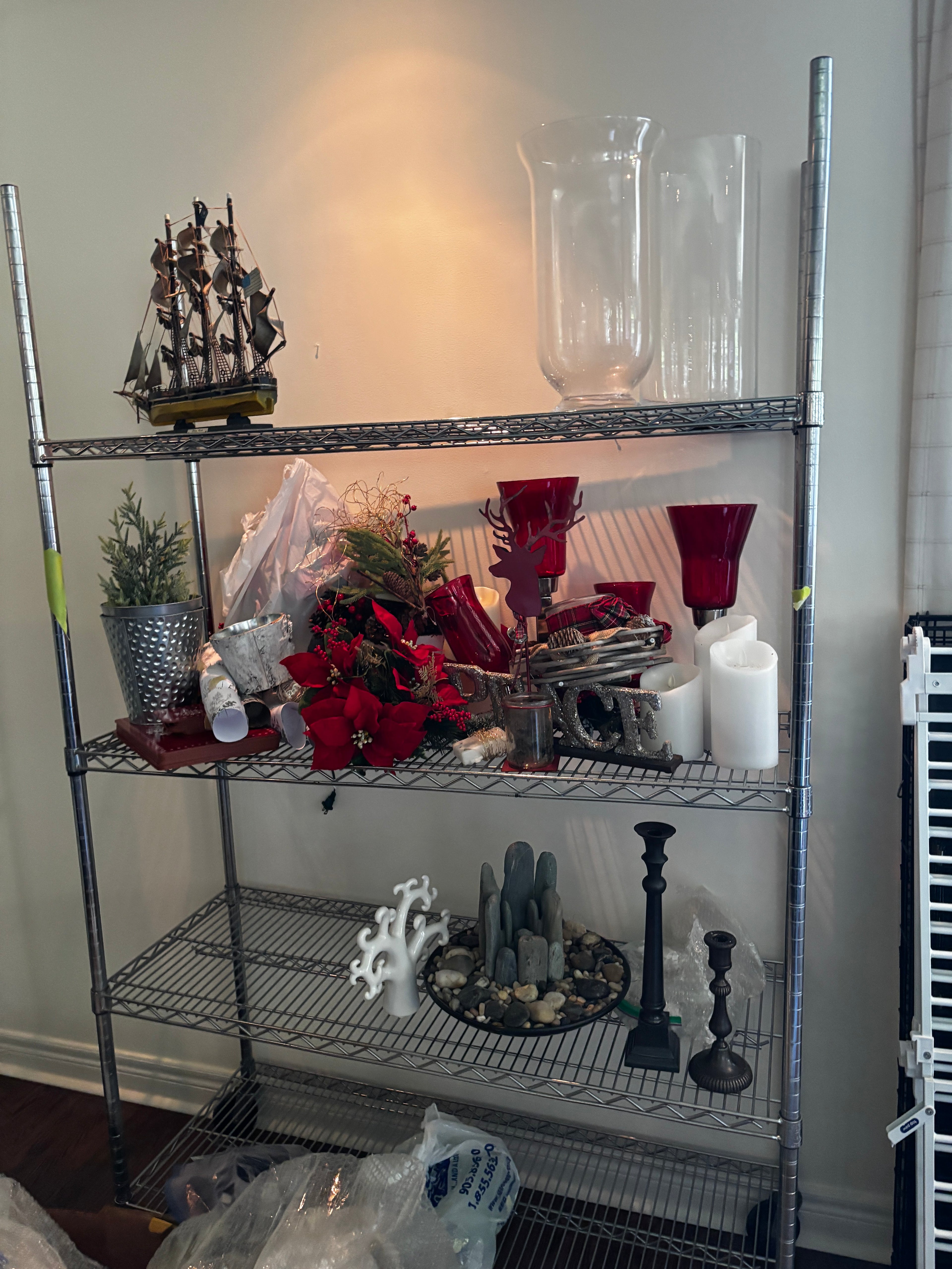 4-Tier Chrome Wire Shelving Unit / Storage Rack (3 of 3)