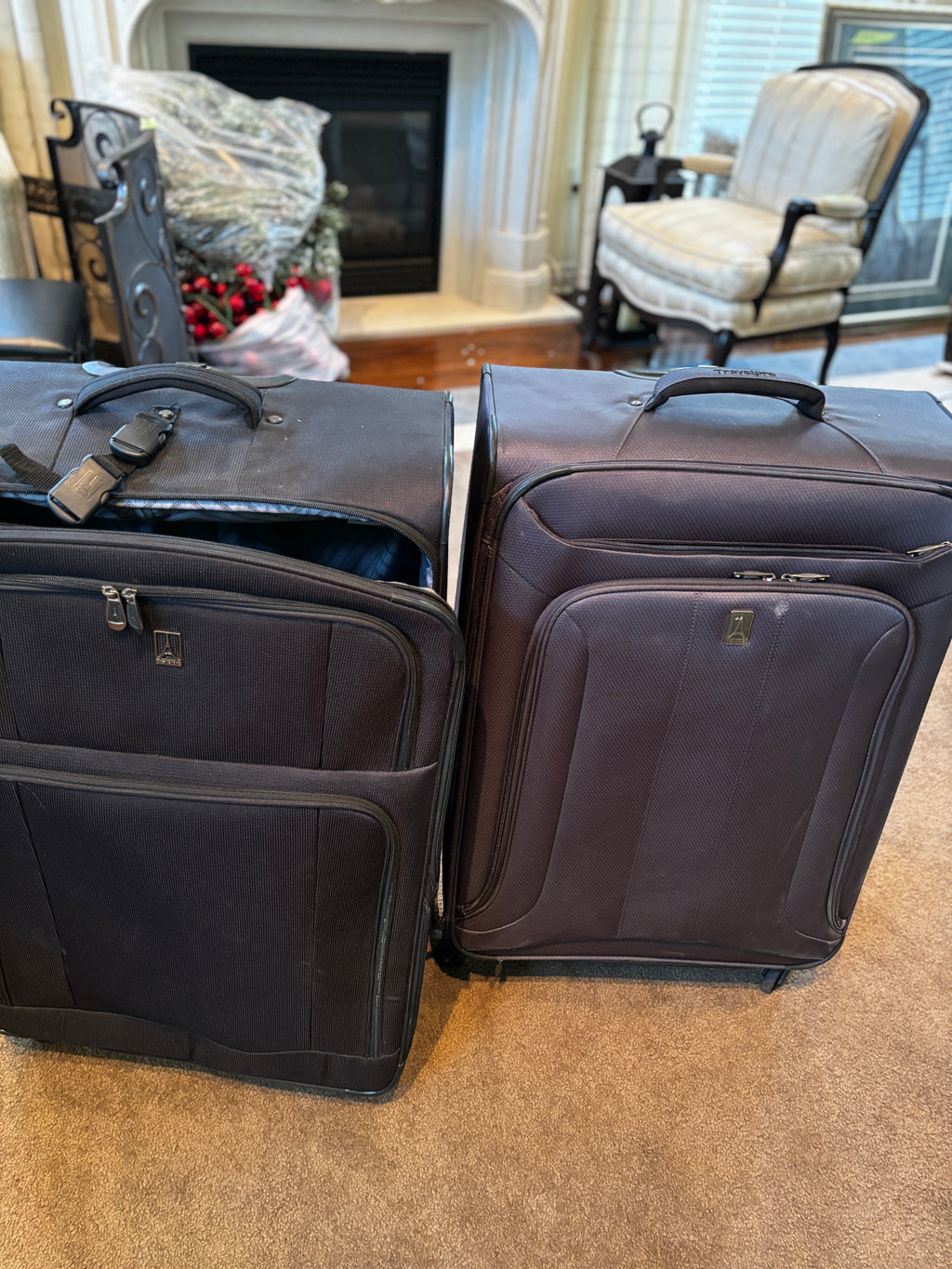 Travelpro Premium Rolling Luggage Set – Professional Two-Piece Travel Suitcases