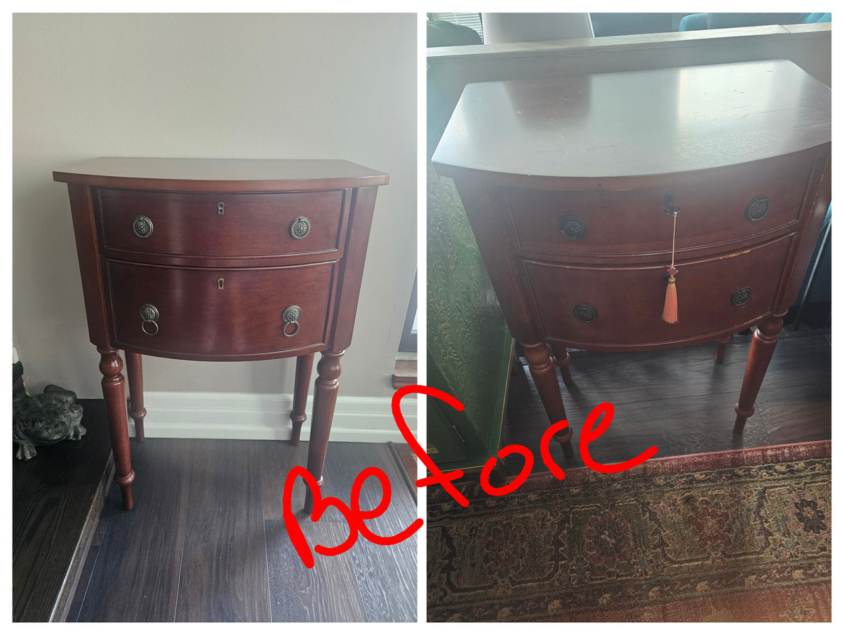 “Peachy Keen” Pair of Bedside Tables