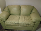 Real leather loveseat